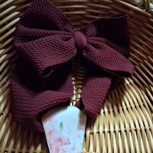 Newborn maroon headband